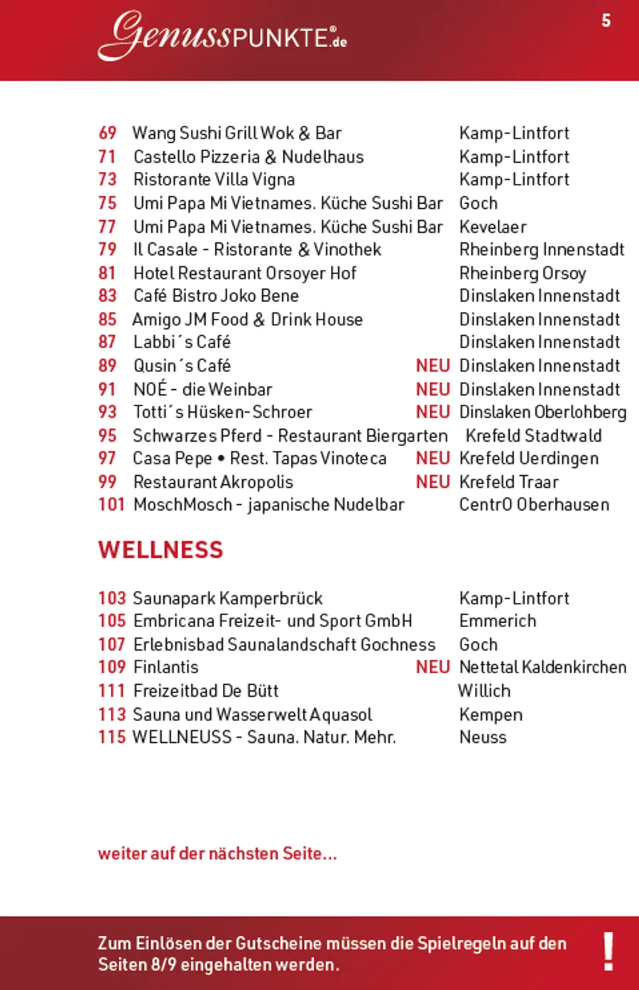 Gutscheinbuch GenussPUNKTE Duisburg - Ausgabe 2027