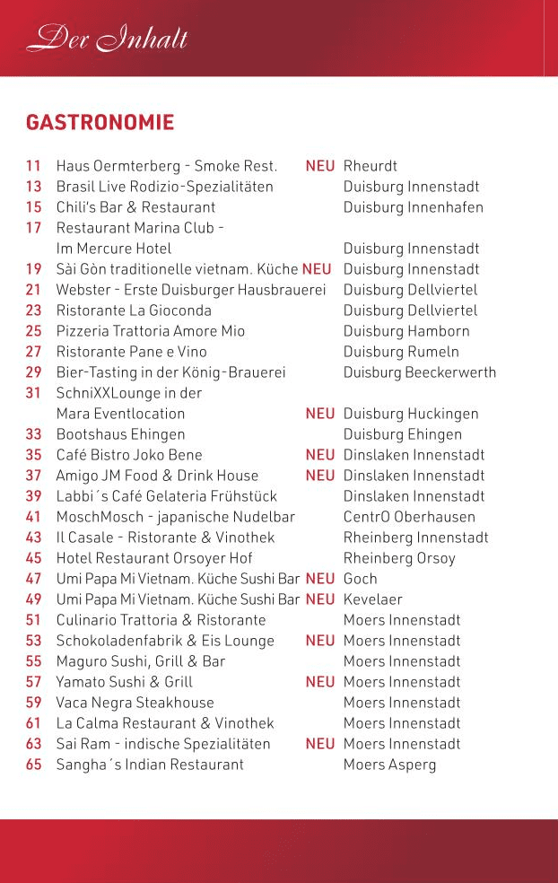 Gutscheinbuch GenussPUNKTE Duisburg - Ausgabe 2026 Gutscheinbuch GenussPUNKTE Duisburg - Ausgabe 2026
