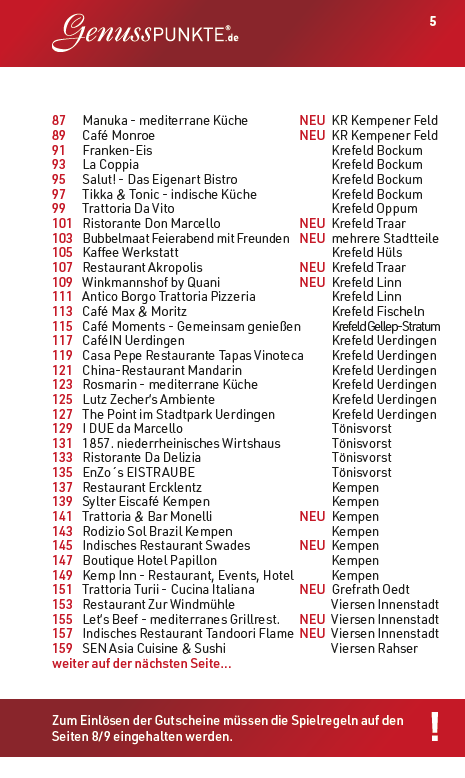 Gutscheinbuch Krefeld mit Kreis Viersen 2027
